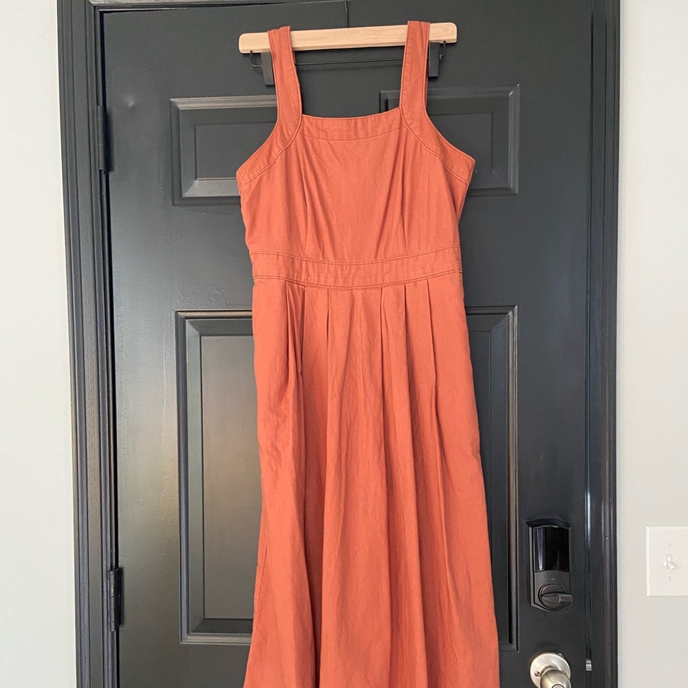 Rust clay colored summer dress